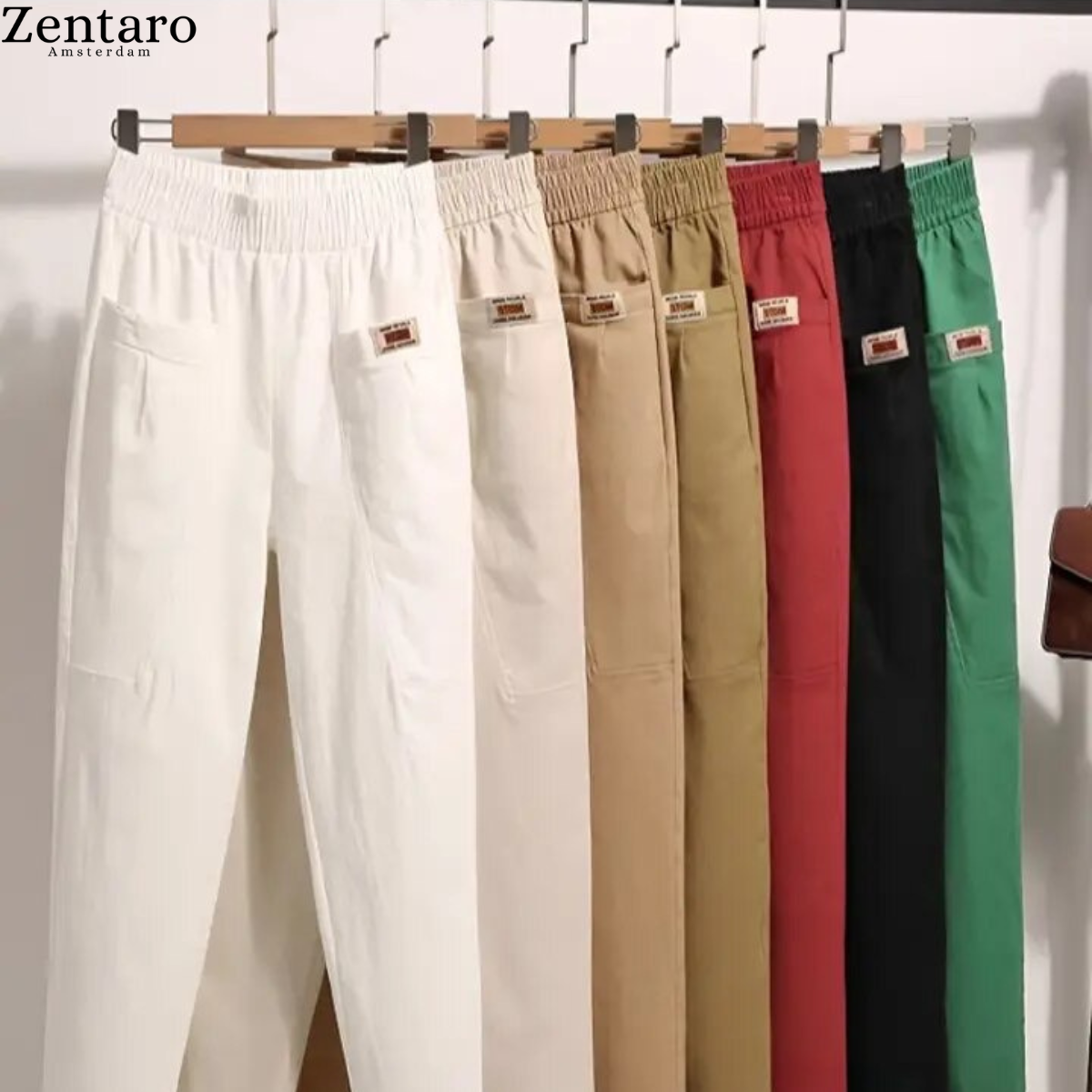 Damen Hose | Gerades Bein mit Bundform und Fronttaschen