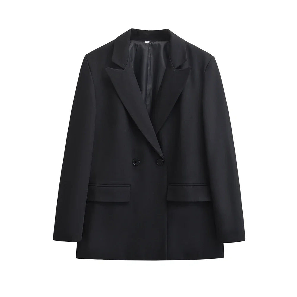 Damen Blazerjacke | Lange Ärmel mit Klappentaschen