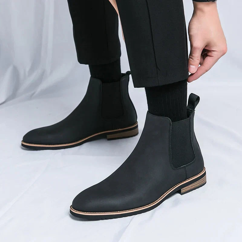 Stiefelette Herren | Elastikeinsatz mit Zuglasche