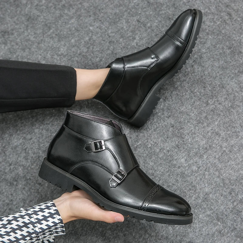 Stiefelette Herren | Glatte Front mit knöchelhohem Schaft