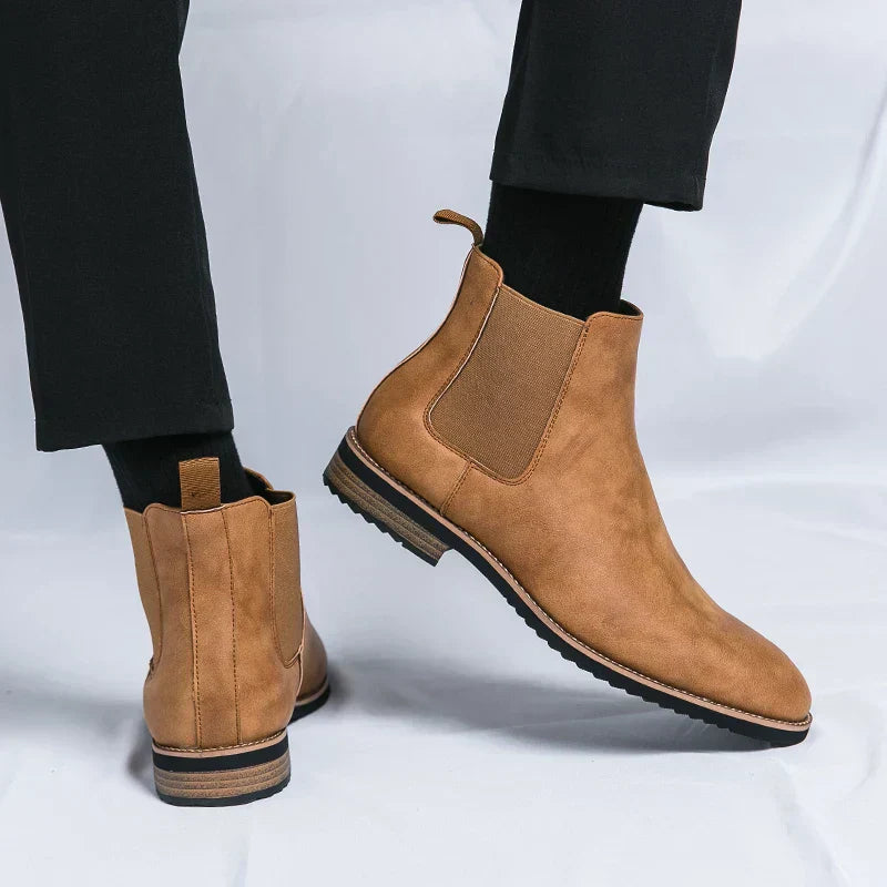 Stiefelette Herren | Elastikeinsatz mit Zuglasche