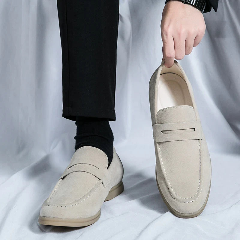 Loafer Herren | Schlupfdesign mit Riemen und umlaufender Naht