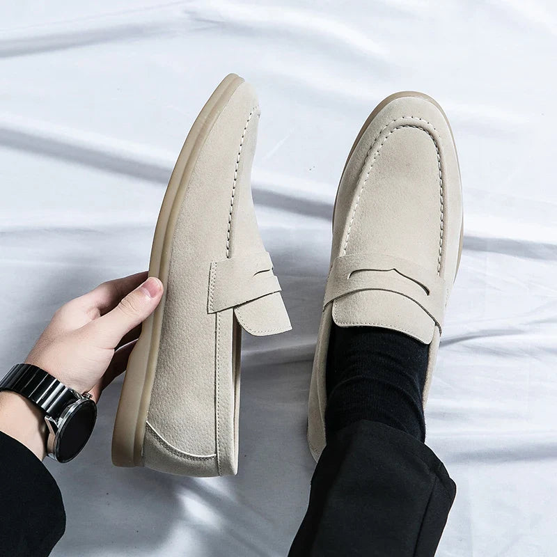 Loafer Herren | Schlupfdesign mit Riemen und umlaufender Naht