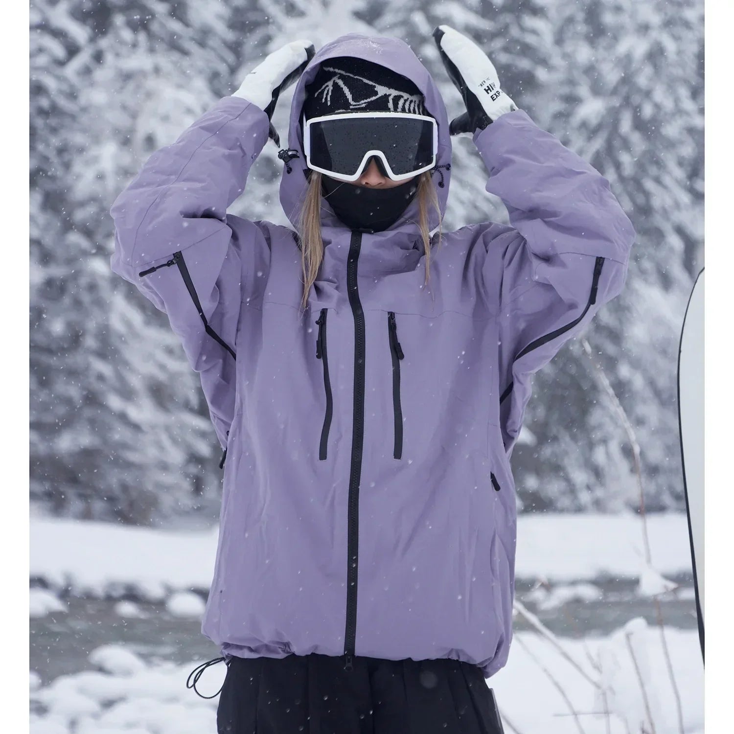 Damen Jacke | Übergangsjacke mit Kapuze und funktionaler Form
