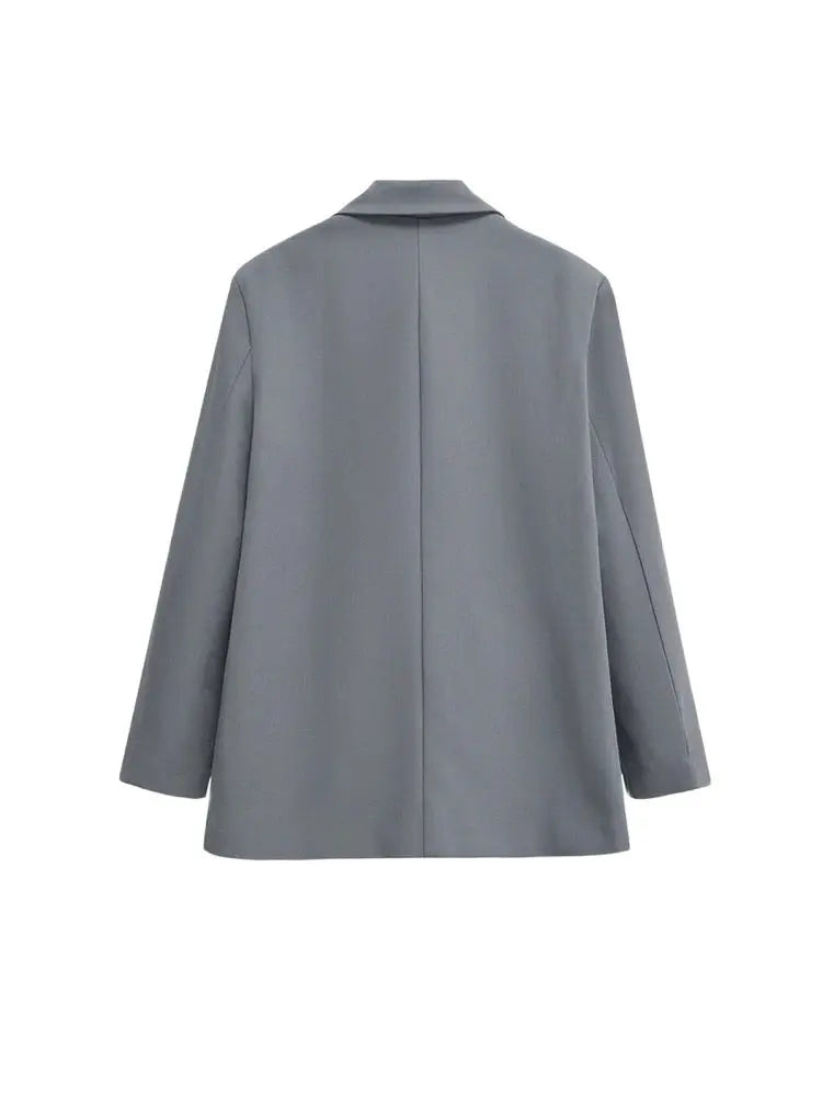 Damen Blazerjacke | Lange Ärmel mit Klappentaschen