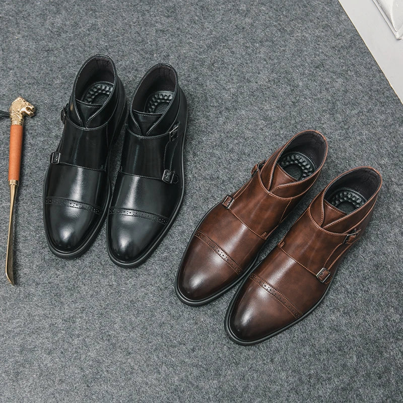 Stiefelette Herren | Glatte Front mit knöchelhohem Schaft