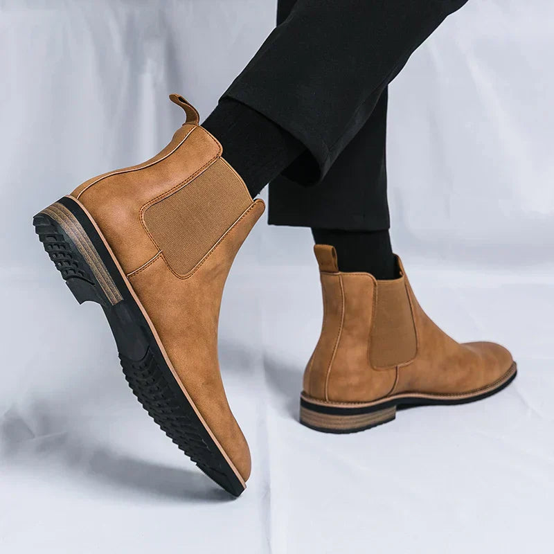 Stiefelette Herren | Elastikeinsatz mit Zuglasche
