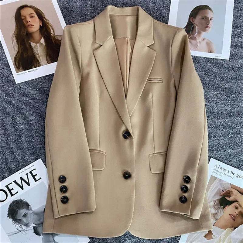 Damen Blazer | Doppelknopf mit Reverskragen und Taschen