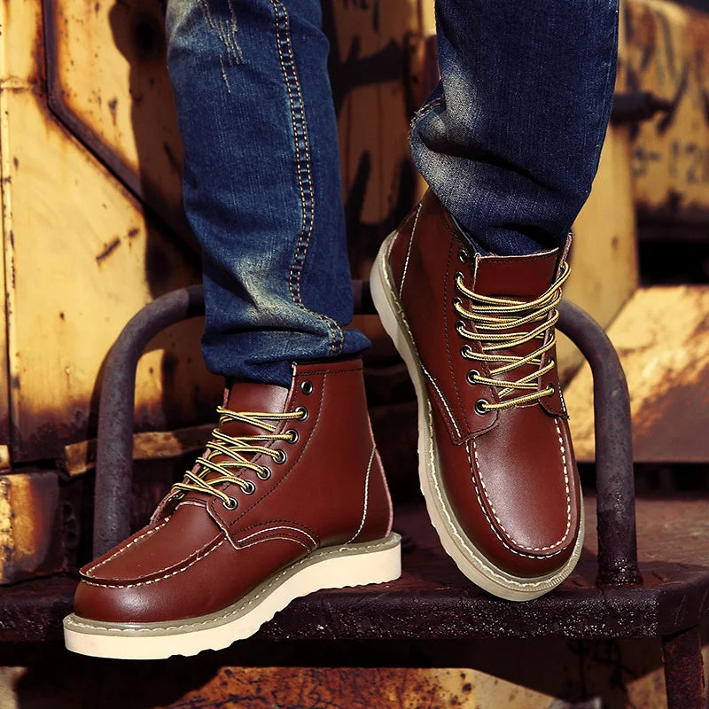 Herren Schuhe | Knöchelhoher Schnitt mit Schnürung vorne