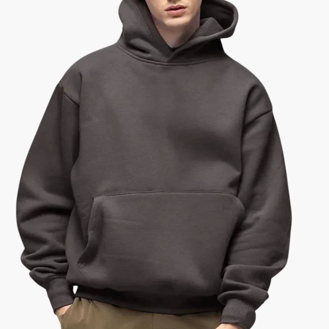 Kapuzenpullover Herren | Kapuze mit Fronttasche und Bündchenabschluss