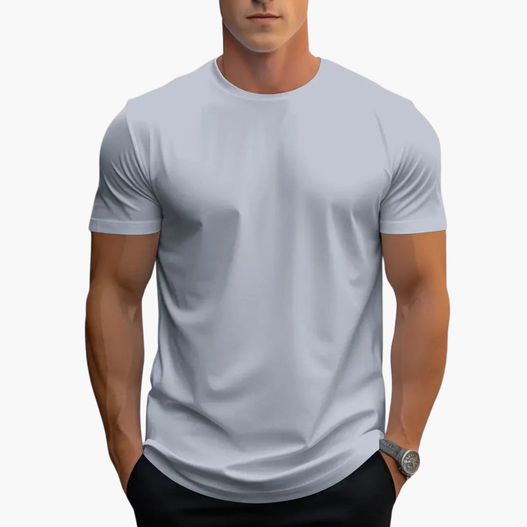 Kurzarmshirt Herren | Rundhalsausschnitt mit geradem Schnitt