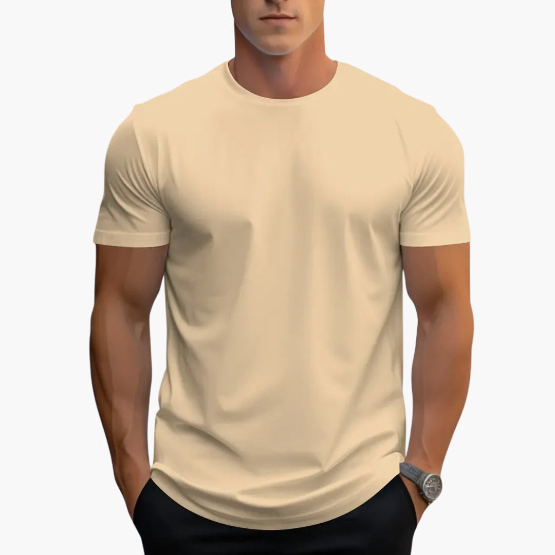 Kurzarmshirt Herren | Rundhalsausschnitt mit geradem Schnitt
