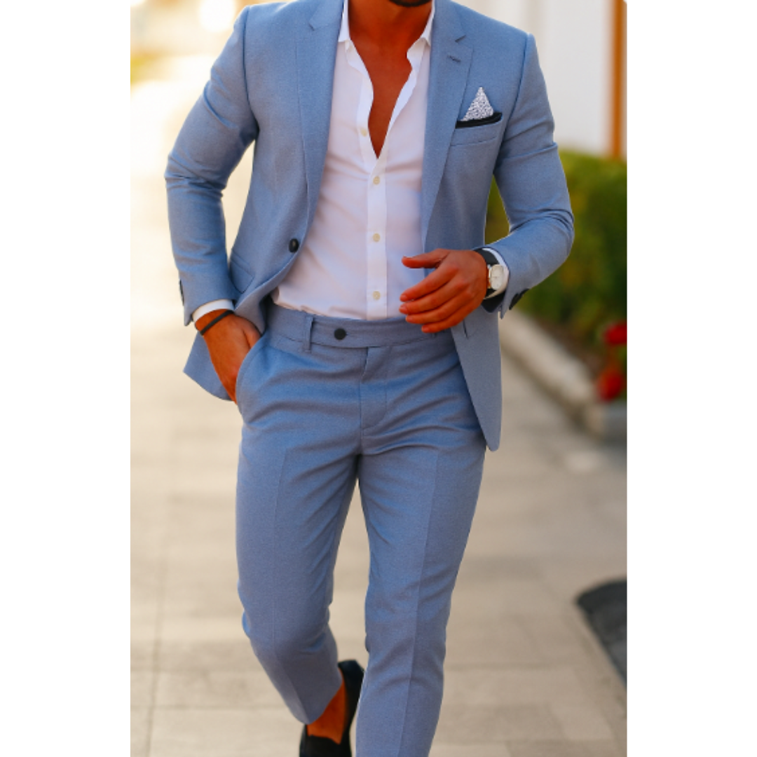 Herren Anzug | zweiteiliges Set mit klarer Linienführung
