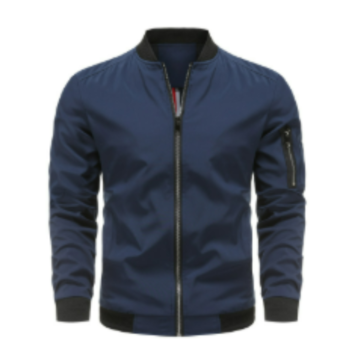 Herren Bomberjacke | Klassische Jacke mit Reißverschluss