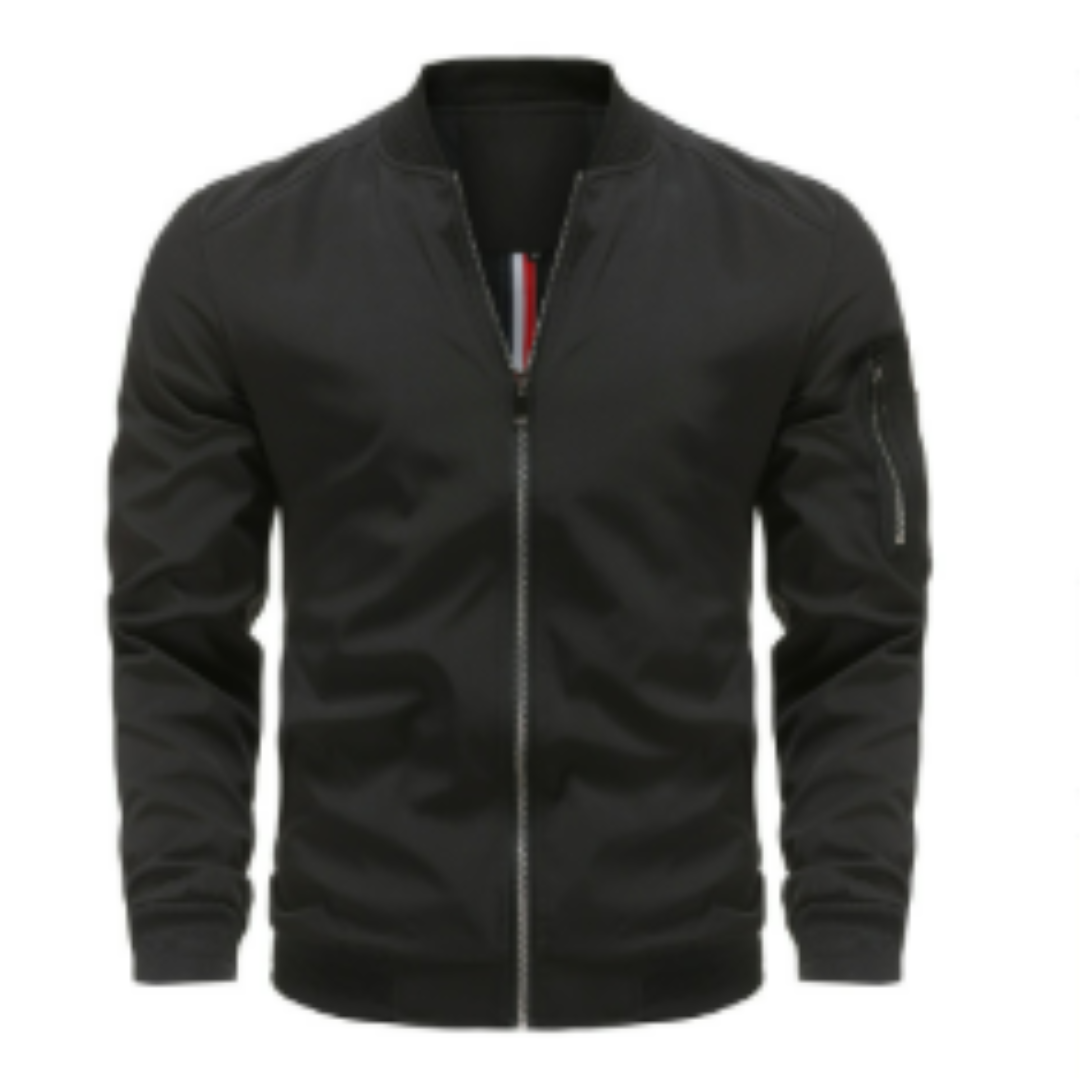 Herren Bomberjacke | Klassische Jacke mit Reißverschluss