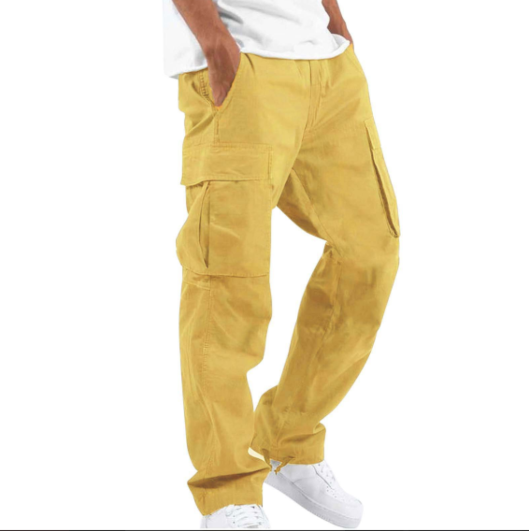 Hose Herren | Cargo Taschen mit geradem Bein