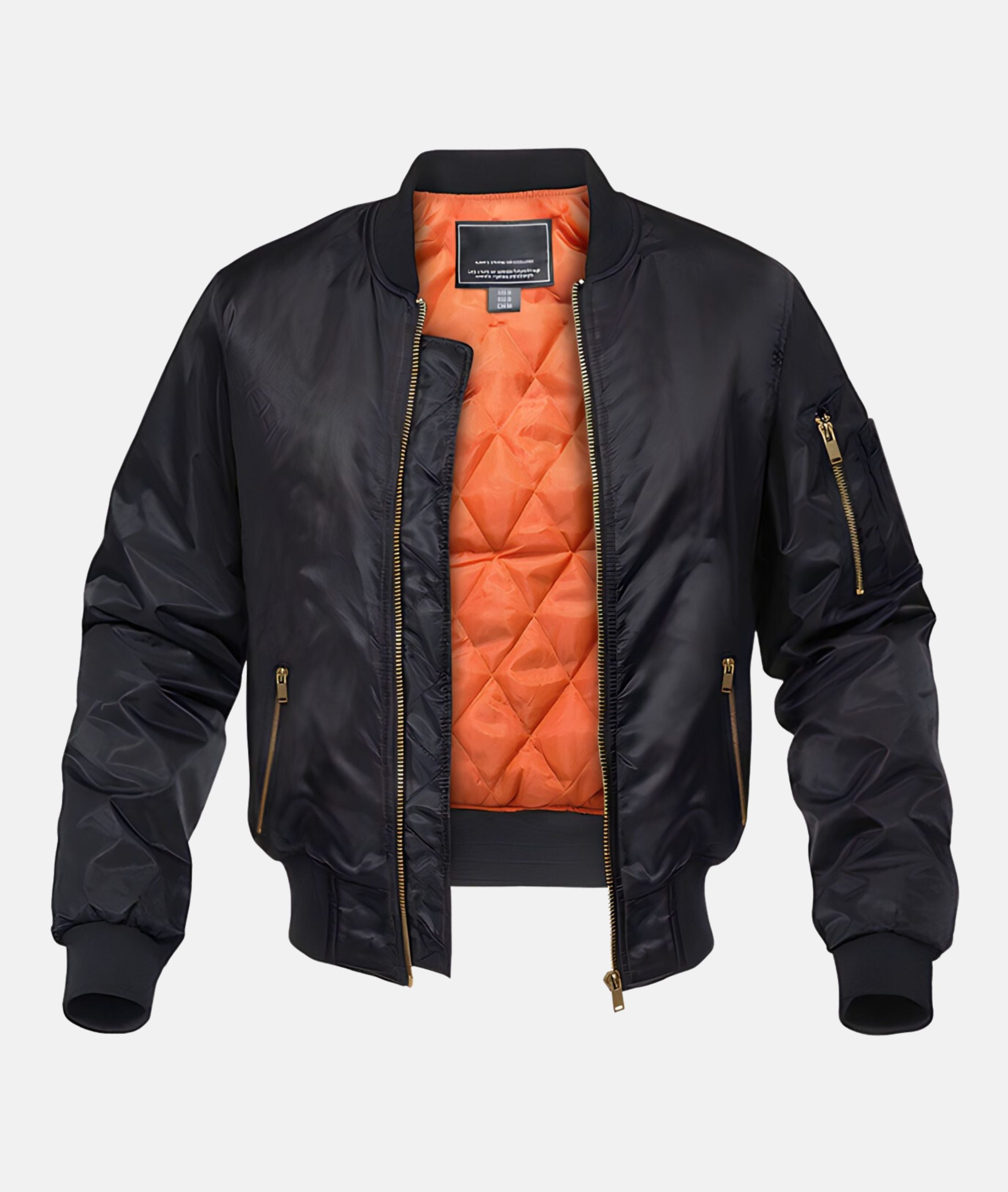 Herren Jacke | Reißverschluss mit Stehkragen und Ärmeltasche