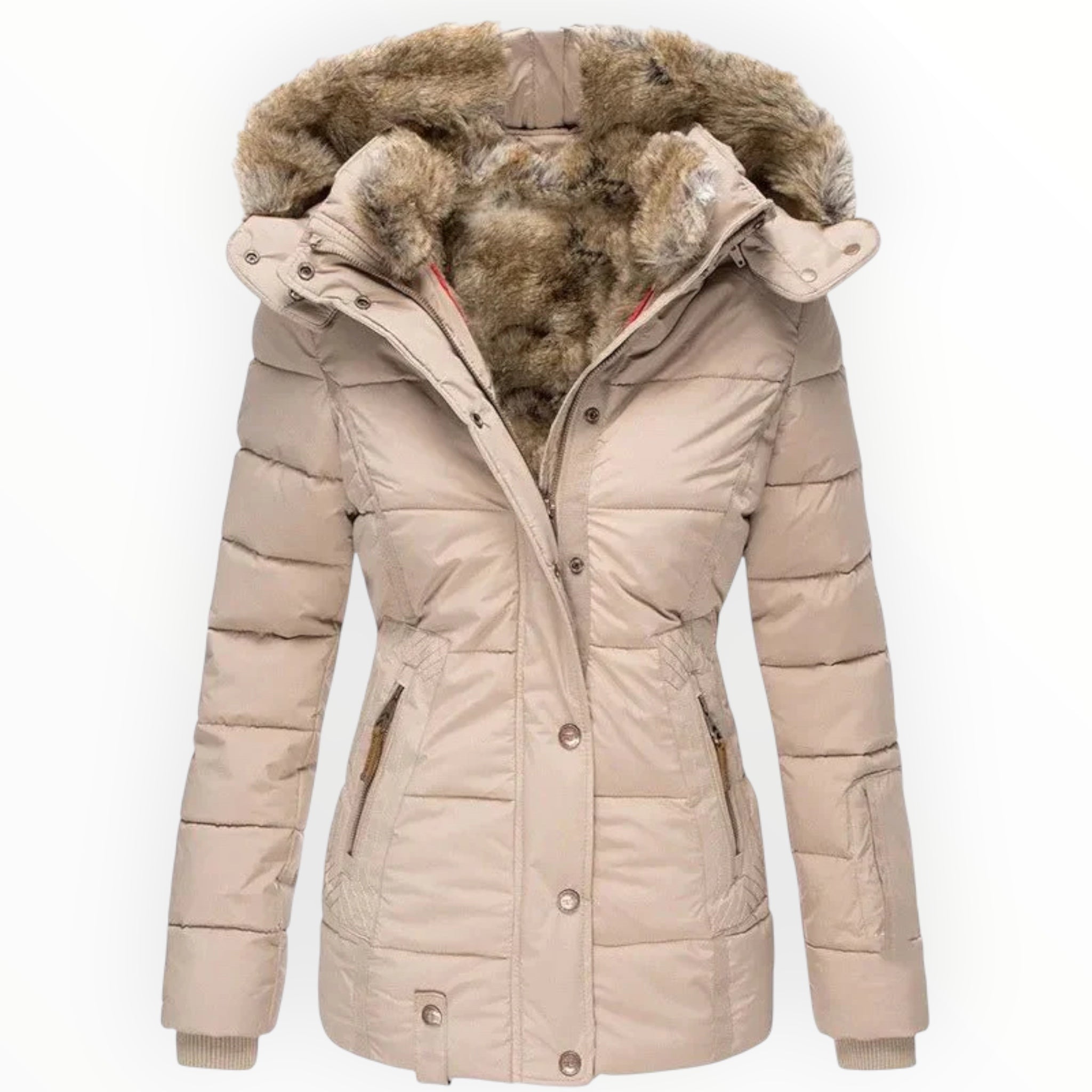 Damen Winterjacke mit Kapuze | Geschlossene Form für Winterzeit