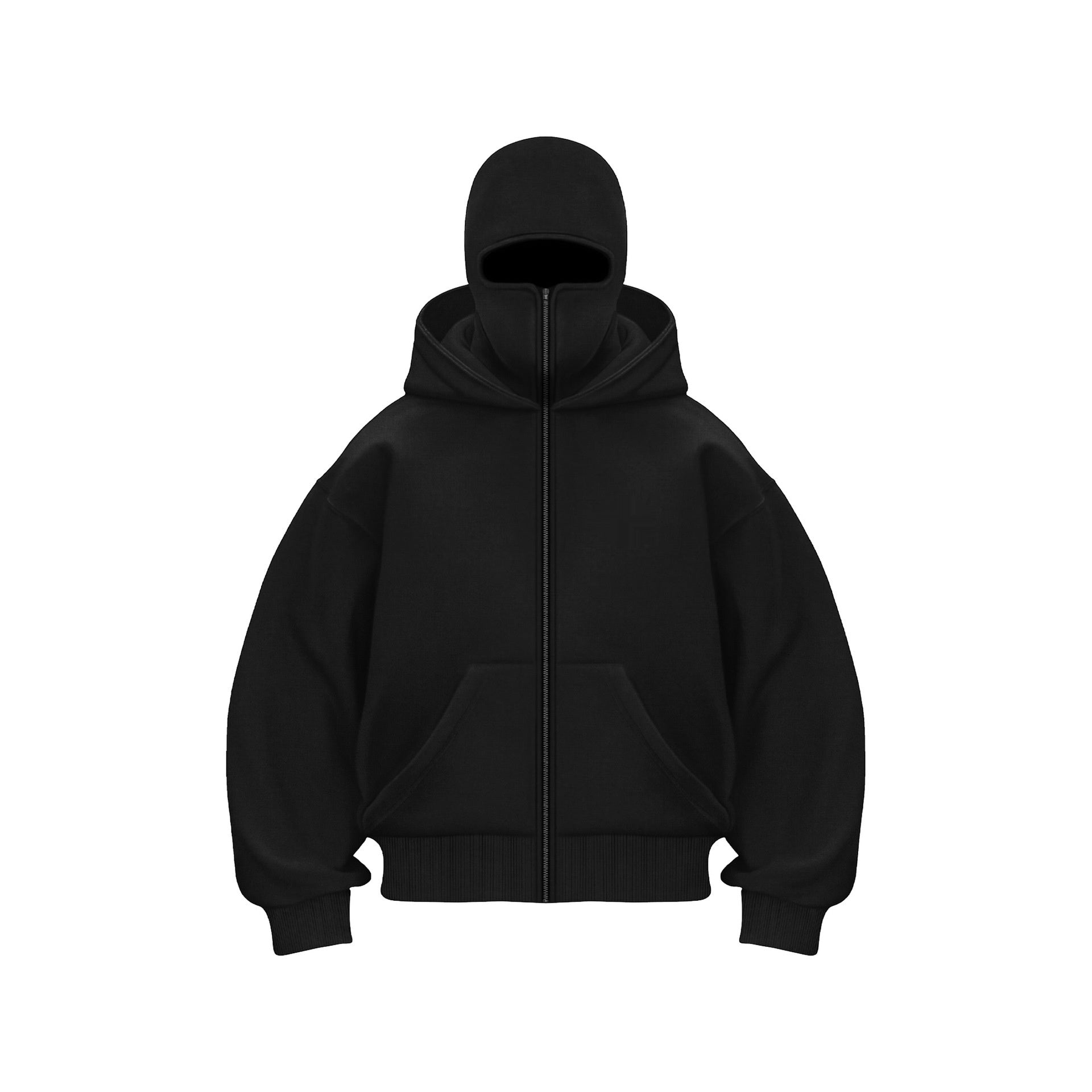 Herren Jacke | Reißverschluss mit Kapuze und Fronttasche