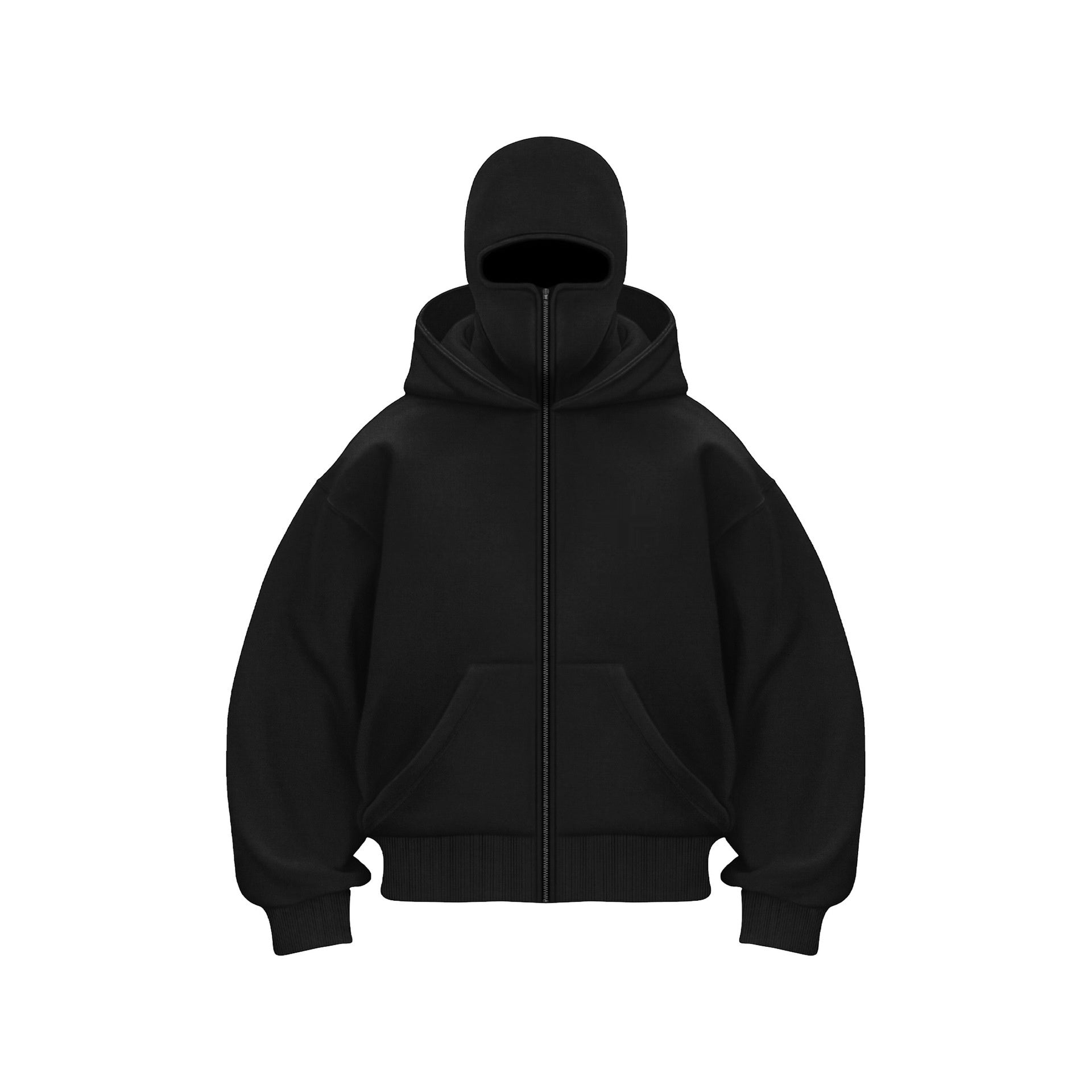 Herren Jacke | Reißverschluss mit Kapuze und Fronttasche