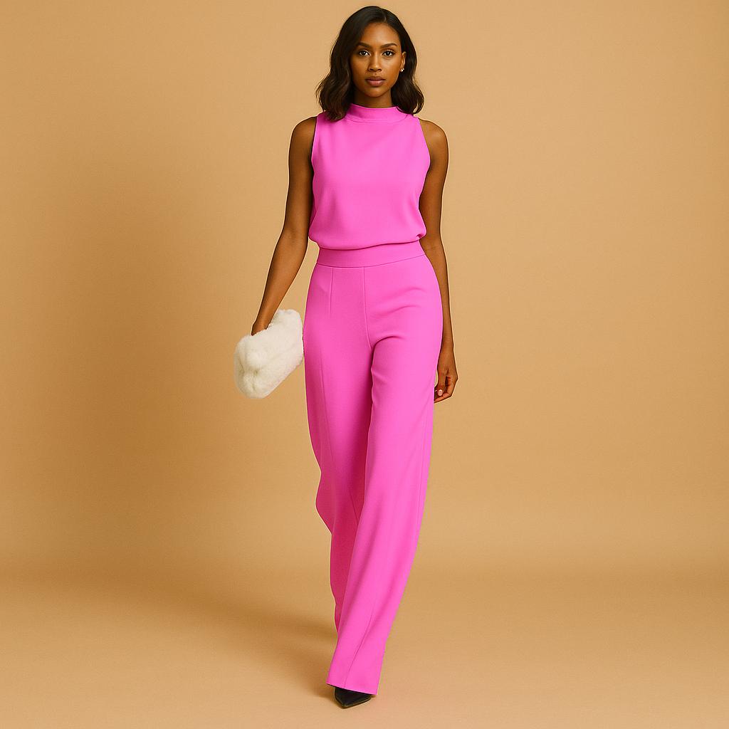 Jumpsuit Damen | Ärmelloser Schnitt mit weitem Bein