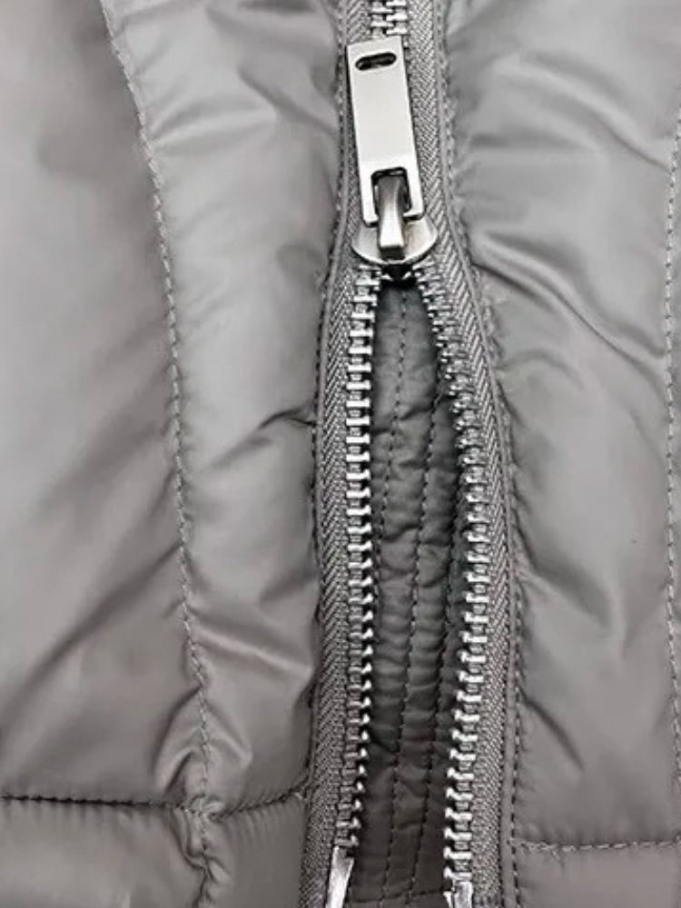 Herren Parka Pufferjacke | Kapuze und verlängerte Ausführung