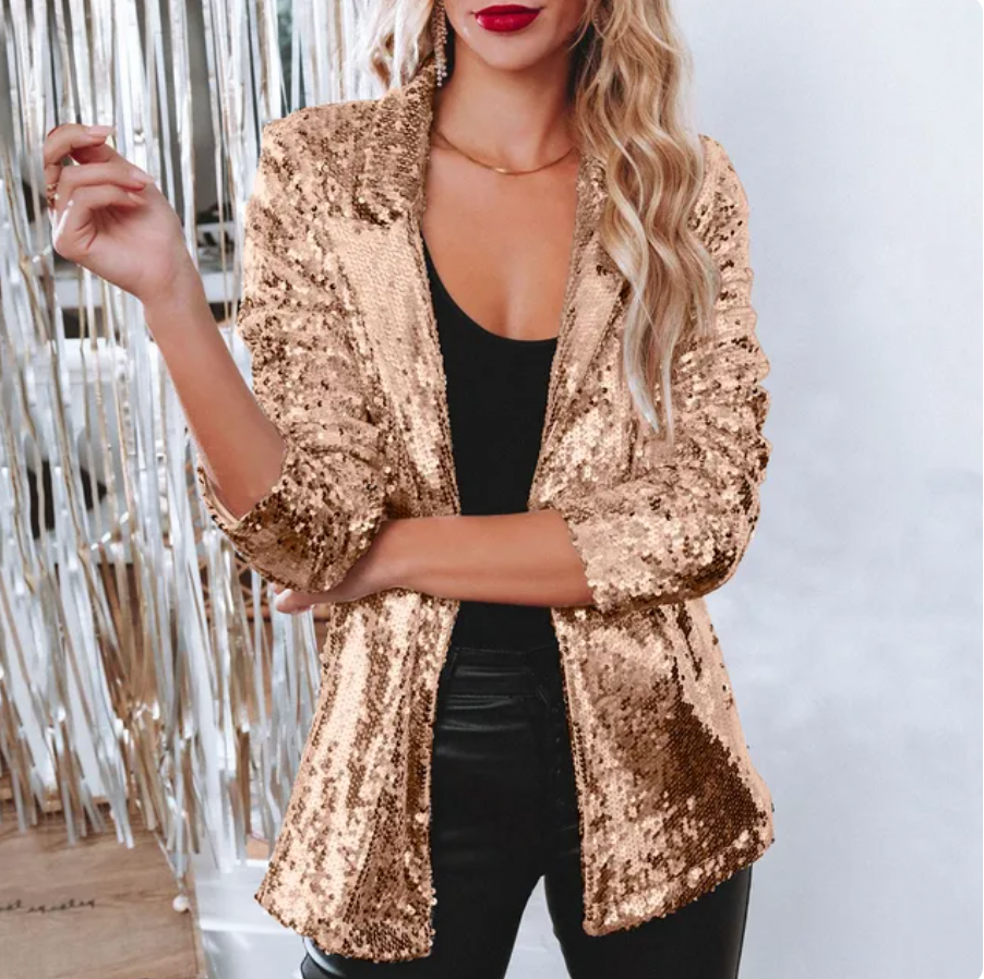 Damen Blazer | strukturierte Schulterlinie mit V-Front