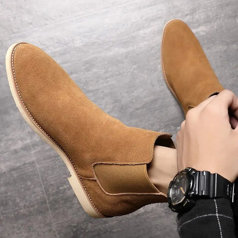 Stiefel Herren | Elastische Seiteneinsätze mit Knöchelhoher Form