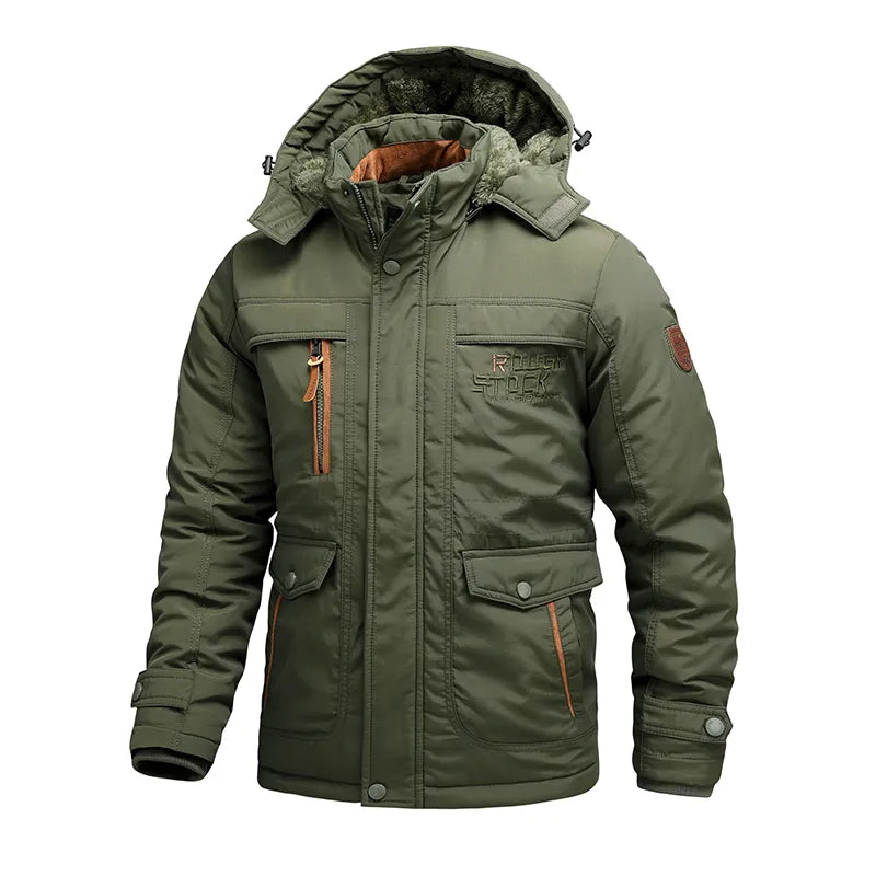 Jacke Herren | Taktischer Schnitt mit Abnehmbarer Kapuze