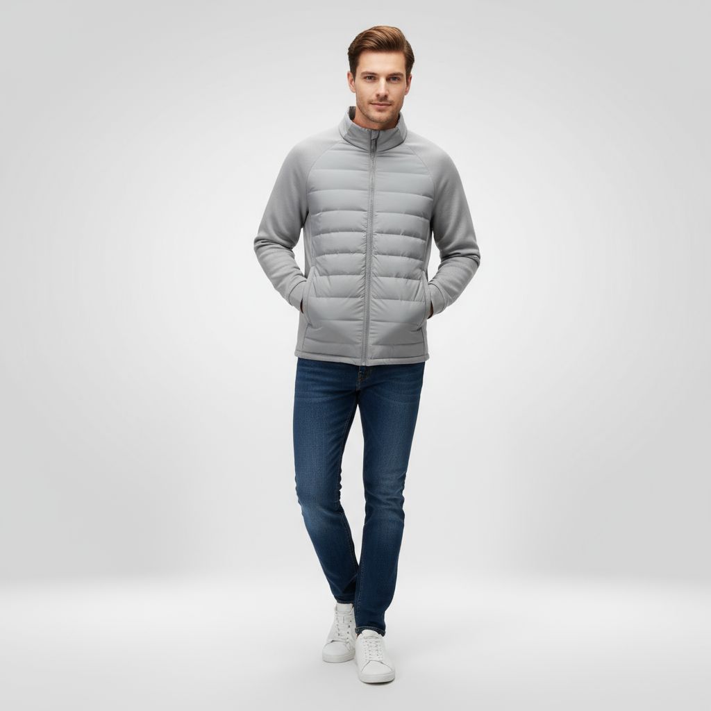Jacke Herren | Stehkragen Wasserabweisend Gerade Form