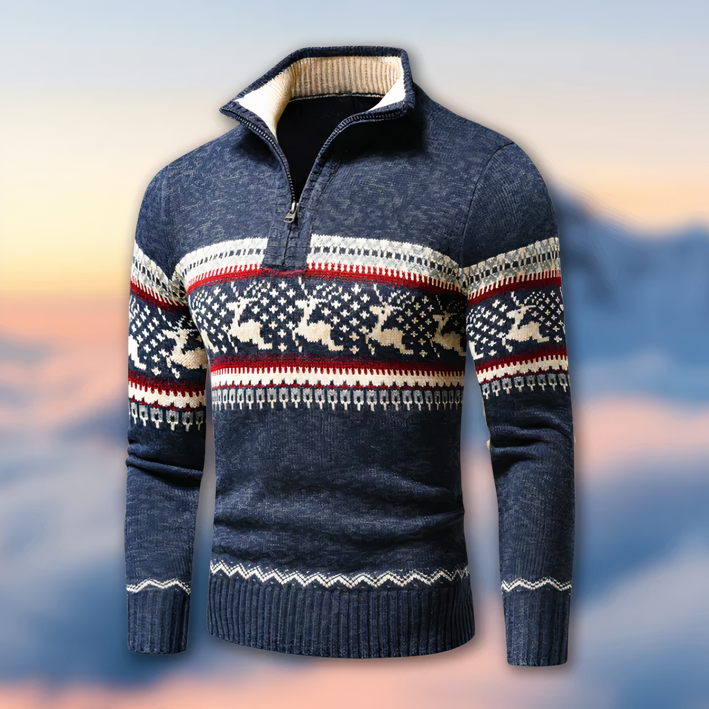 Herren Pullover | Rollkragen mit strukturierter Strickung