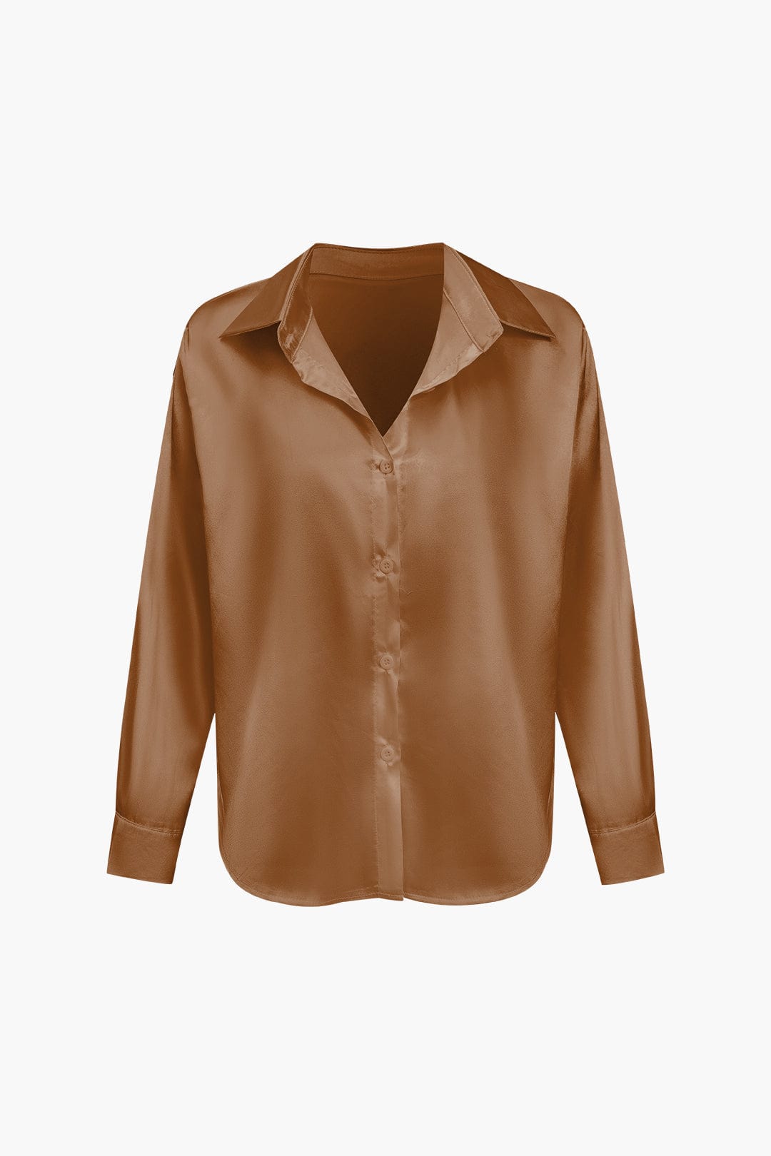 Damen Bluse | Langarm mit Kragen und Frontbindung