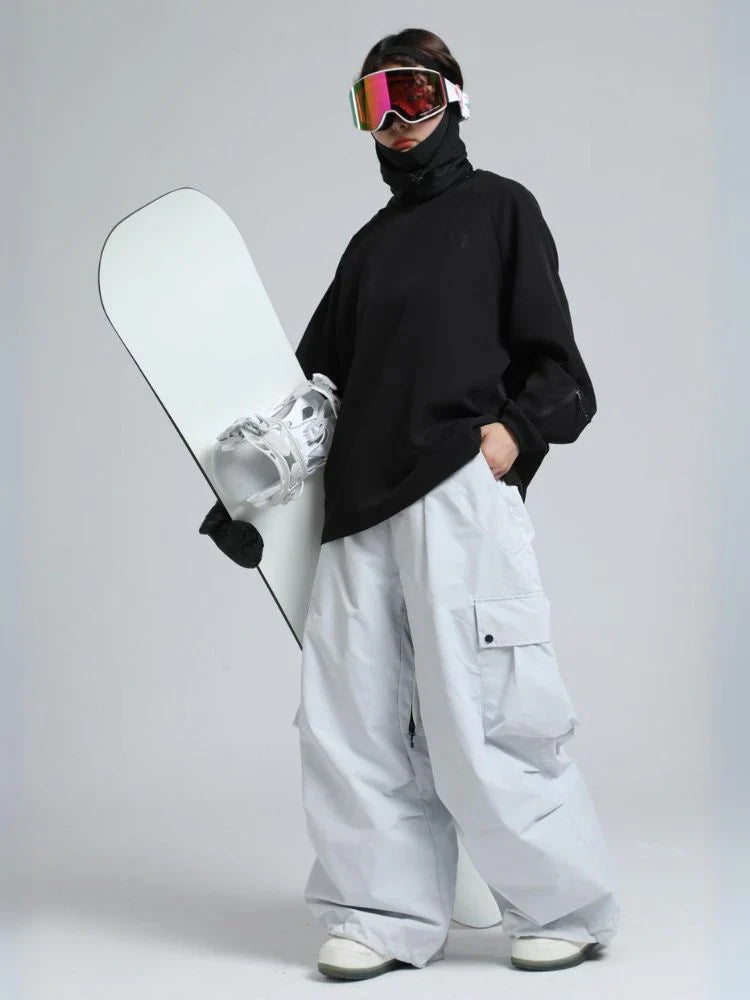 Unisex Hose | baggy Passform mit hohem Bund und Cargotaschen