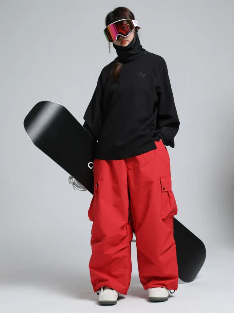 Unisex Hose | baggy Passform mit hohem Bund und Cargotaschen