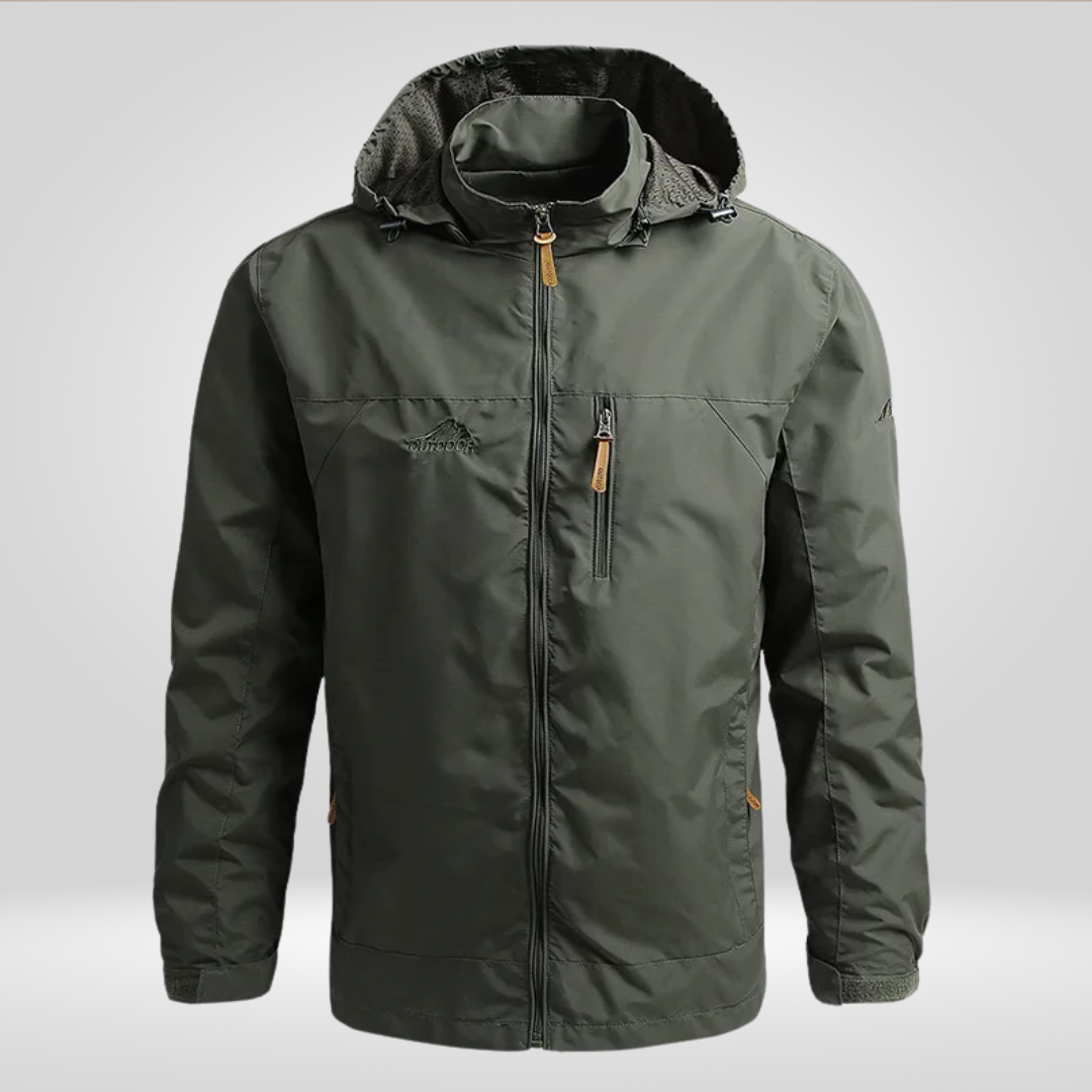 Regenjacke Herren | Wasserdicht Atmungsaktiv Gerade Form