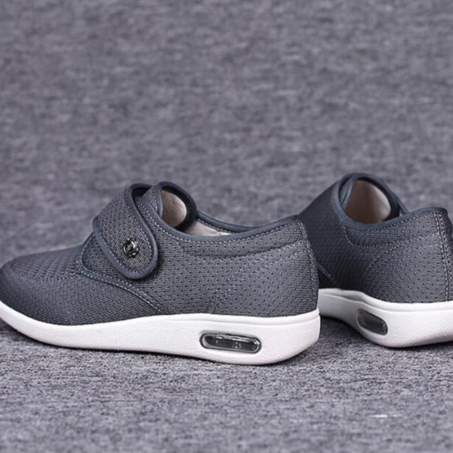 Damen Schuhe | Slip-on mit Klettverschluss und breiter Öffnung