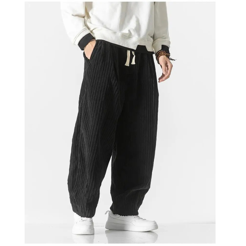 Hose Herren | Weites Bein mit Kordelzugbund