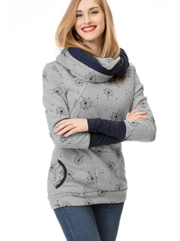 Stilloberteil Damen | Punktmuster mit Fronttasche
