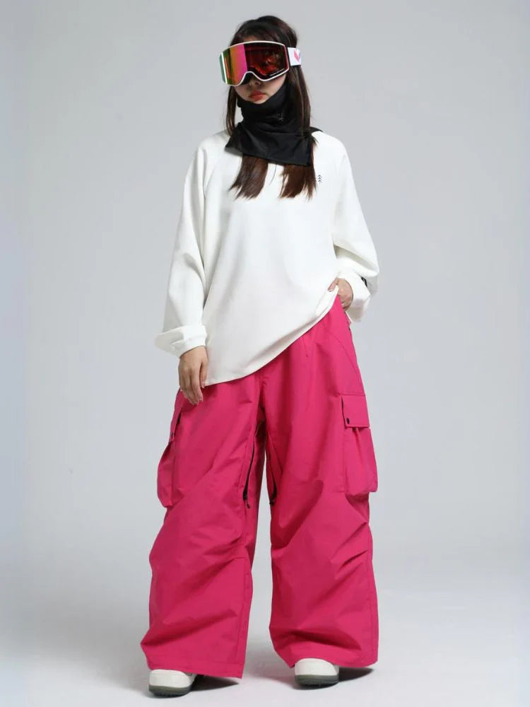 Unisex Hose | baggy Passform mit hohem Bund und Cargotaschen