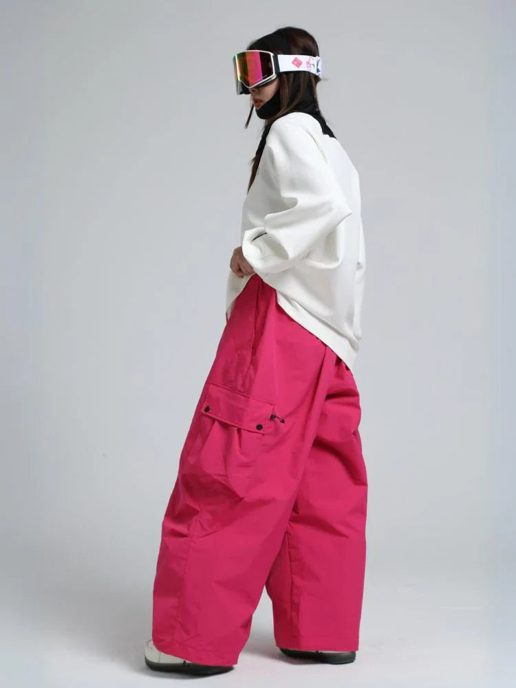 Unisex Hose | baggy Passform mit hohem Bund und Cargotaschen
