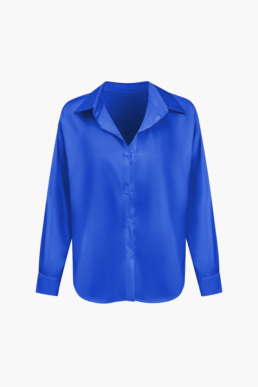 Damen Bluse | Langarm mit Kragen und Frontbindung