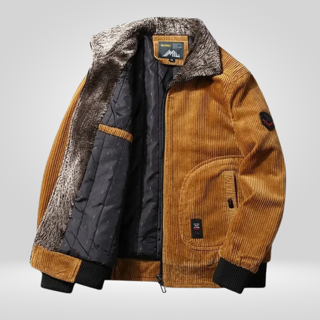 Jacke Herren | Hoher Kragen mit gerader Linienführung