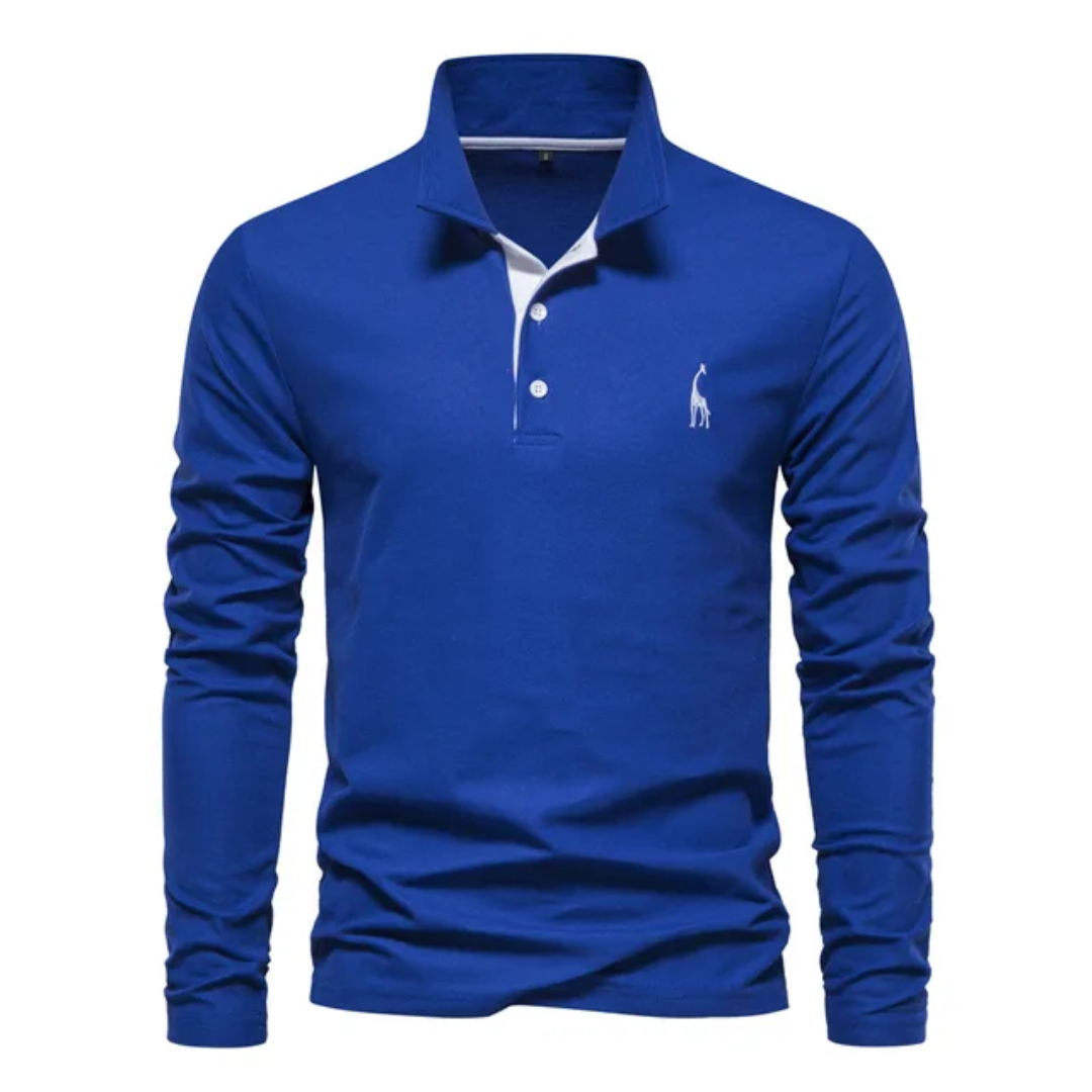 Herren Poloshirt | Langärmelige Ausführung mit Kragen und Knopfleiste