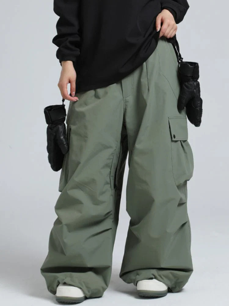 Unisex Hose | baggy Passform mit hohem Bund und Cargotaschen
