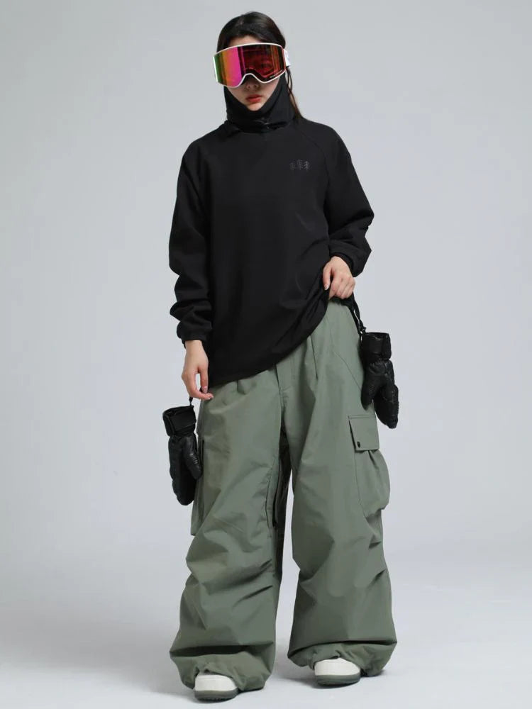 Unisex Hose | baggy Passform mit hohem Bund und Cargotaschen