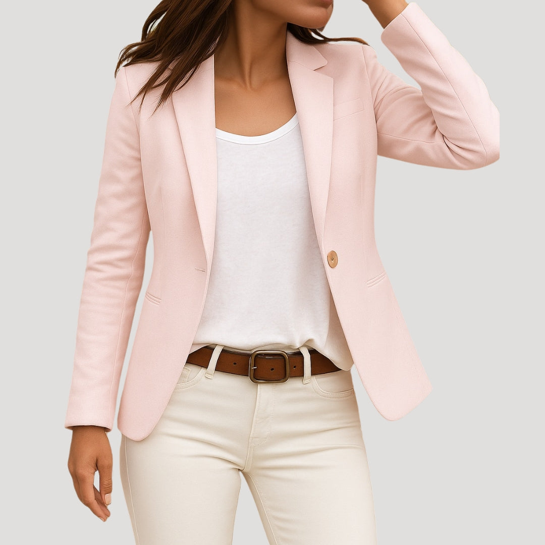 Damen Blazer | taillierter Schnitt mit Knopfverschluss und Revers