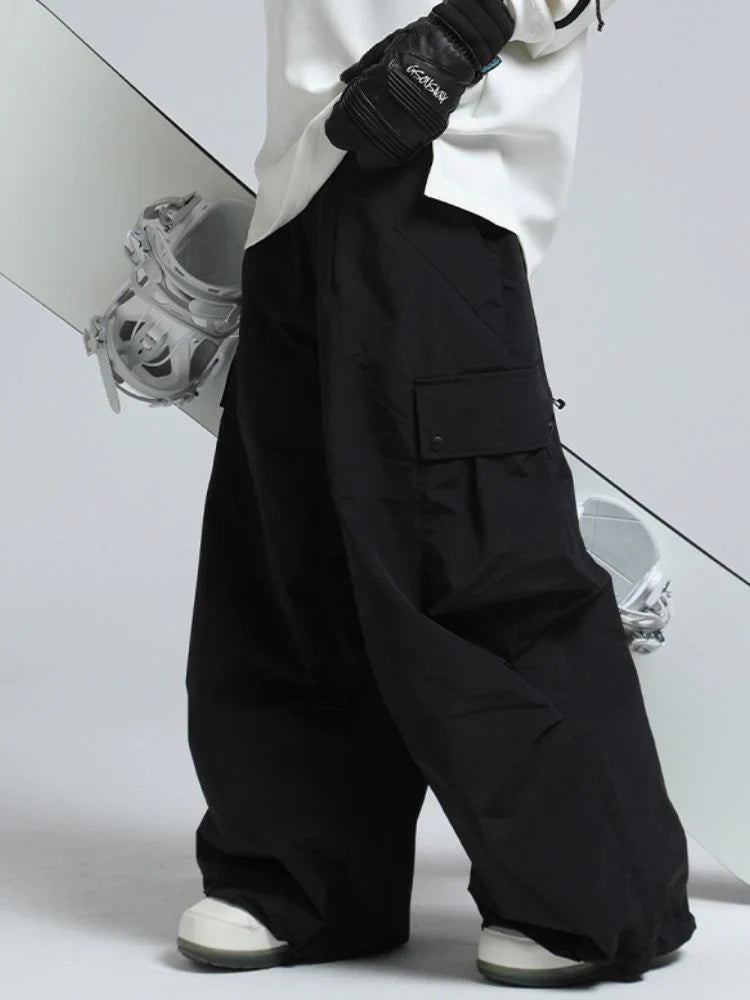 Unisex Hose | baggy Passform mit hohem Bund und Cargotaschen