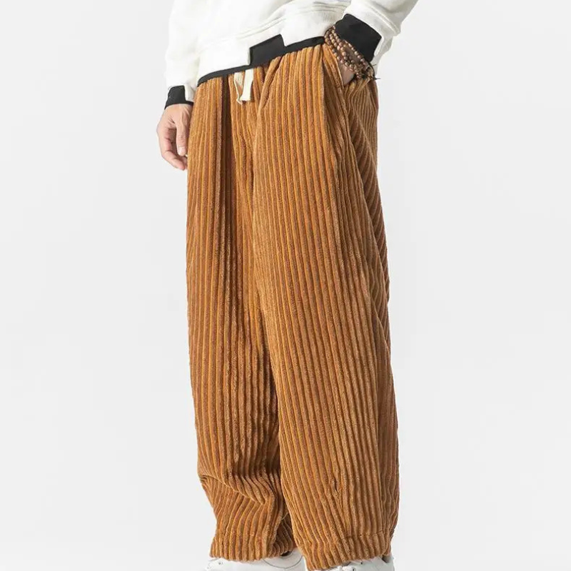 Hose Herren | Weites Bein mit Kordelzugbund