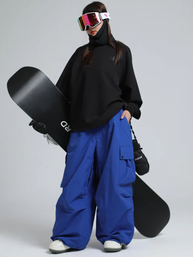 Unisex Hose | baggy Passform mit hohem Bund und Cargotaschen