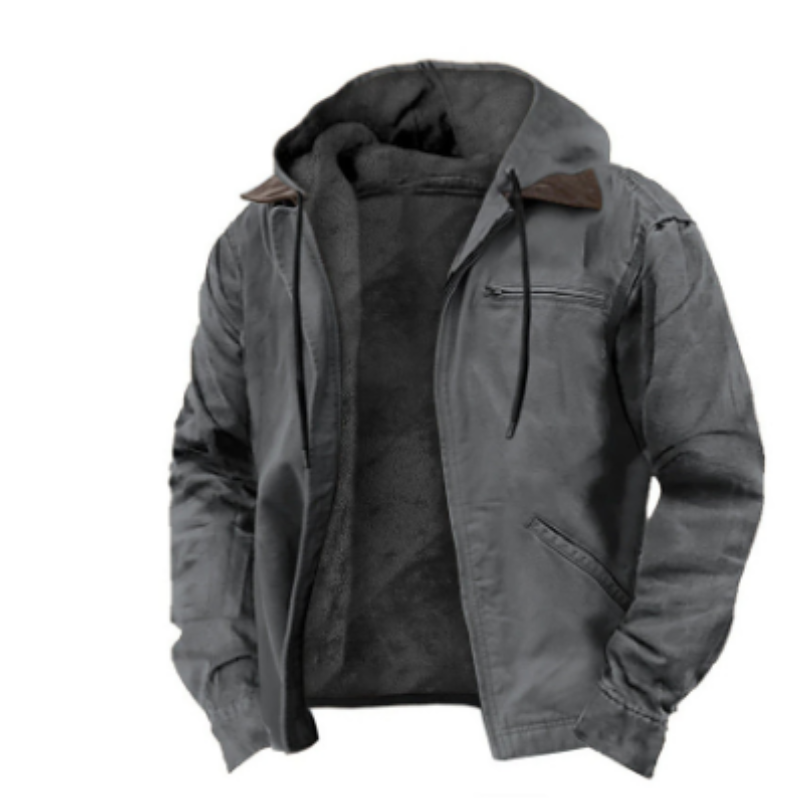 Herren Kapuzenjacke | Klassische Ausführung mit Frontverschluss